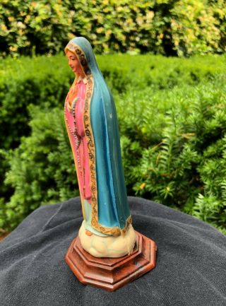 Vintage Madonna Virgin Mary Statue Figure Italy 5
