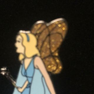 Disney Pinocchio ' s Blue Fairy Unreleased Prototype Variant Glitter Wings Pin 2