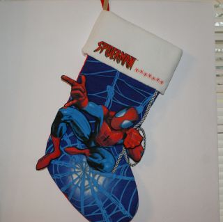 Spider - Man Christmas Stocking 3d Kurt Adler 17 " Marvel 2003