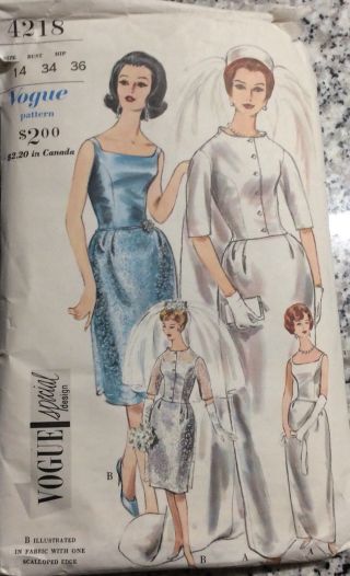 Vogue Special Design 4218 Vtg 1950 