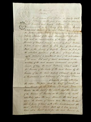 Antique Document 1820