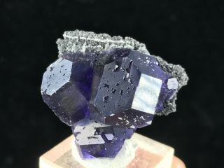 Find Blue and Purple Fluorite on Matrxi from China 2