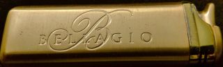 Bellagio Gold Plated Refillable Lighter Casino Las Vegas 3 " Long 1.  6 Oz
