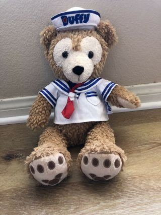 Disneyland Duffy Bear Stuffed Plush Sailor Outfit Rare Hidden Mickey