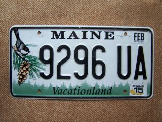 2015 Maine License Plate 115 Grams