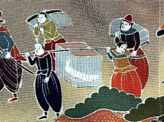 Kimono Vintage Silk Japanese Tomesode Foreigners Visiting Japan
