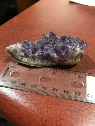 Rough Cut Chunk Of Purple Amethyst Geode Mineral Crystal Rock