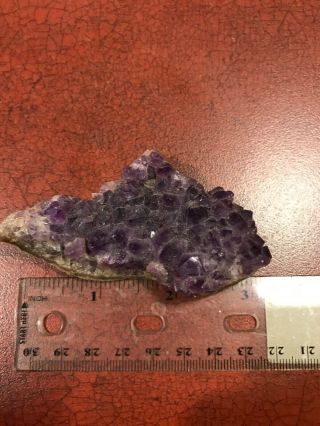 Rough Cut Chunk Of Purple Amethyst Geode Mineral Crystal Rock 2