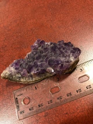 Rough Cut Chunk Of Purple Amethyst Geode Mineral Crystal Rock 3
