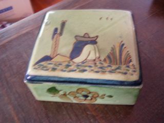 Mexican Dresser Box Tlaquepaque Vintage Pottery