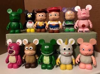 Disney Vinylmation 3 " - Toy Story Series 1 - Set Of 11 With 7 Cards And Chaser