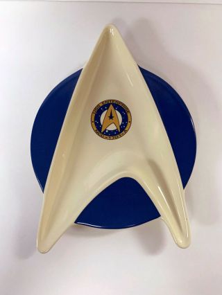 Pfaltzgraff Star Trek Uss Enterprise Ncc - 1701 - A Stoneware 10 " Candy Dish