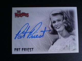 The Munsters A3 Rare Pat Priest As Marilyn Autographed Trading Card 2005,  Vgc.