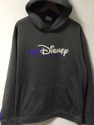 Run Disney Every Mile Is Magic Gray/purple L/s Hoodie Sweatshirt Men 