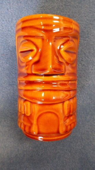 Vintage 1960s Ceramic Hawaiian Tiki Bar Oasis Two Face Tiki Mug Hawaii 4