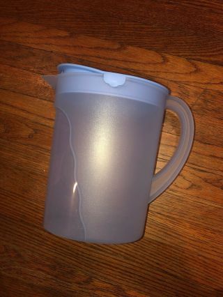 Tupperware Impressions Pitcher One Gallon Pitcher Sheer Blue
