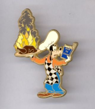 Disney Shopping Chef Goofy Trying To Cook Thanksgiving Turkey Le 250 Pin