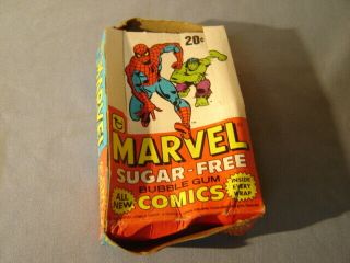 Vintage 1978 Topps Marvel Comics Sugar Bubble Gum Empty Display Box