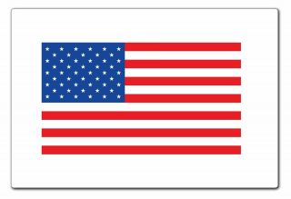 Large American Flag Sticker 6.  5 " X 11 " Color Sticker
