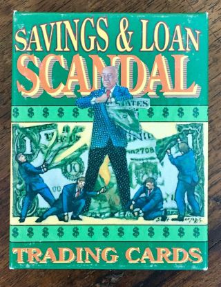 Vintage 1991 Savings And Loan Scandal Trading Cards