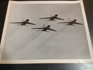 2313 Photo Vintage Military Aircraft In Flight Formation Silver Gel