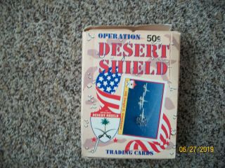 1991 Desert Shield Wax Pack Box Baseball Cards By Pacific