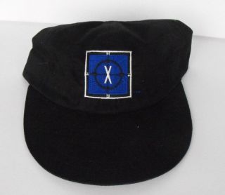 Rare X - Files Black Cap Embroidered Blue Adults One Size Fits All