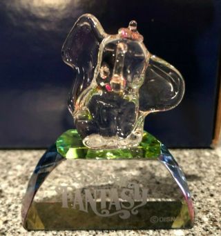 Disney Fantasy Inaugural Magical Preview Cruise Dcl Vip Gift Dumbo Crystal Glass