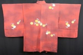 07a14448 Silk Japanese Kimono Haori Jacket Rinzu Embroidery Flower