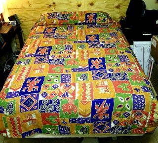 Disney Animal Kingdom Lodge Queen Comforter Blanket Bedspread Prop °o°