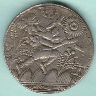 Ancient India Ram Darbar Token Extremely Rare Silver Coin