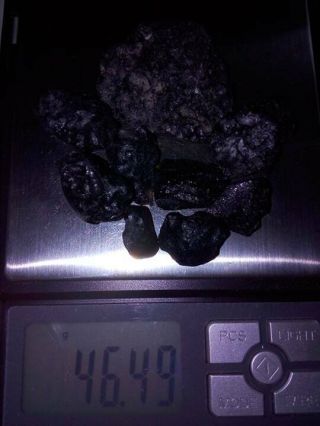 Tektite Meteorite Impact,  from Asia,  Natural Rare TEKTITE 46.  49g 4