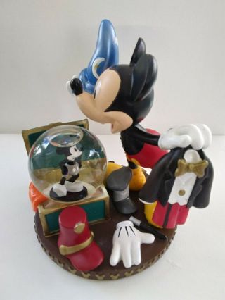 Disney Mickey Mouse Mini - Snow Globe Theater Steamer Trunk Steamboat Willie 3