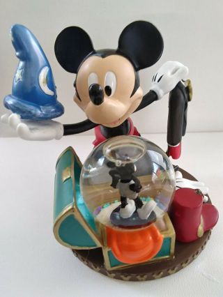Disney Mickey Mouse Mini - Snow Globe Theater Steamer Trunk Steamboat Willie 7