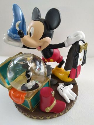 Disney Mickey Mouse Mini - Snow Globe Theater Steamer Trunk Steamboat Willie 8