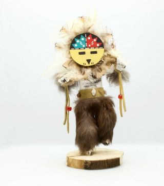 Navajo Sunface Kachina Doll Handmade And Signed By G.  M.