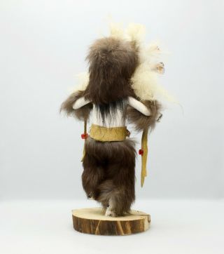 Navajo Sunface Kachina Doll Handmade and Signed by G.  M. 3