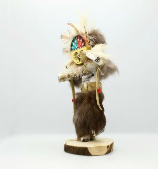 Navajo Sunface Kachina Doll Handmade and Signed by G.  M. 5