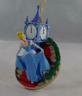 Enesco Disney Princess Cinderella Running Stairs Midnight Christmas Ornament