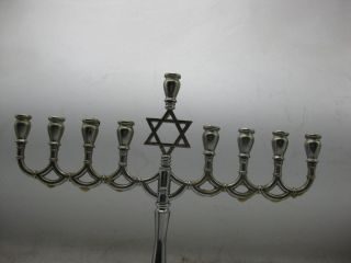 MENORAH מנורה Classic Judaica Hannukah Jewish Magen David מנורה 2