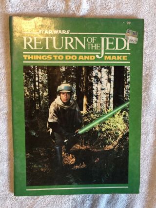 Vintage Star Wars Coloring Book Return Of The Jedi Rotj Things To Do / Make 1983
