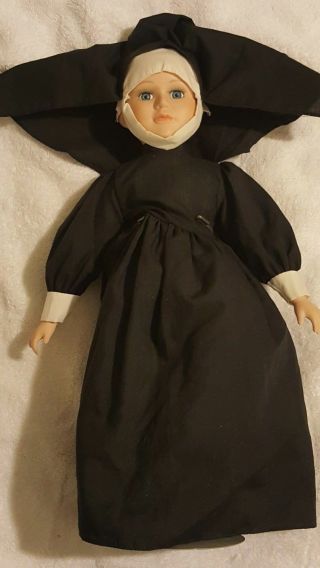 14 " Nun Doll Made Of Porcelain