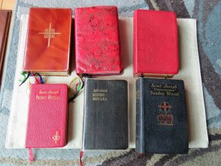 6 - Sunday Missal Vintage Leather Bound Missal Book 1950 
