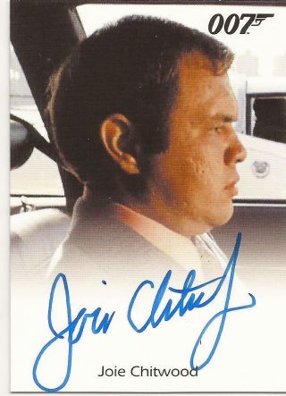 2015 007 James Bond Archives Joie Chitwood Autograph Charlie