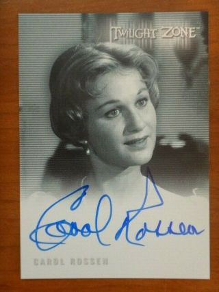 Carol Rossen Twilight Zone 2019 Rod Serling Edition A - 161 Autograph Limited