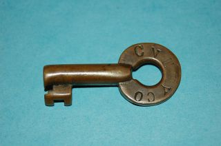Brass Hollow Barrel Type Key From The Central Part Of England