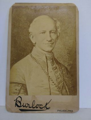 Antiques Cabinet Card Real Photo From 1880s Pope Leo Xiii Photo By Burlock Pa