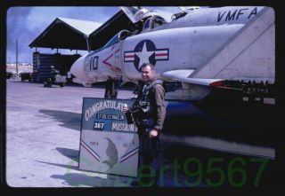 Mcdonnell F - 4b Phantom Ii Flown By Vmfa - 115 Slide Taken 1970