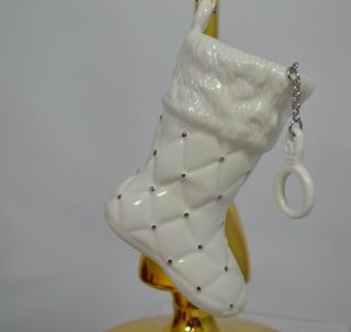Pandora Porcelain Christmas Ornament Boot Stocking 2012
