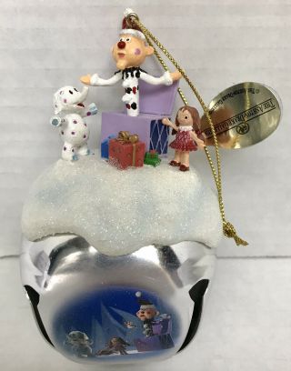 Rudolph The Red Nosed Reindeer Christmas Bell Ornament With Misfit Toy’s.